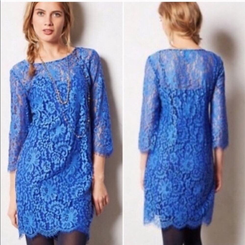 Anthropologie HD Design in Paris Lace Dress ONLY Sz M - Picture 4 of 4